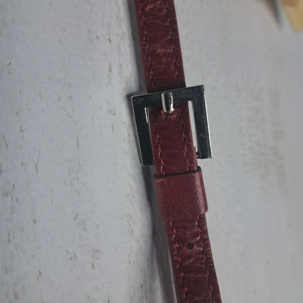 Vintage Revival Dark Academia Original‎ HOBO Leather Crossbody Oxblood Clutch